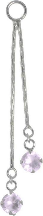 Produktbild Bijouteria Bauchpiercing-Anhänger (Silber 925, Kristall)