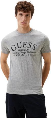 Produktbild Guess Herren T-Shirt Classic Bsc Intl Klassisches Design Grau (XL)