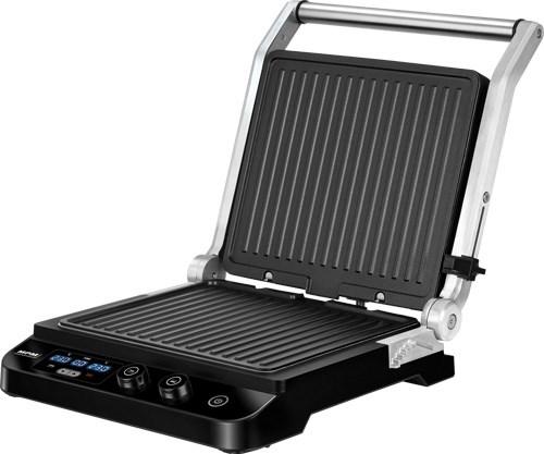 Produktbild MPM MGR-11M Elektro, Kontaktgrill, Höhenverstellbar, 180° Öffnung, Abnehmbare Antihaft-Grillplatten