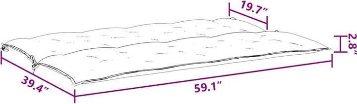 Actual product image VidaXL Henryk (150 x 50 x 7 cm)