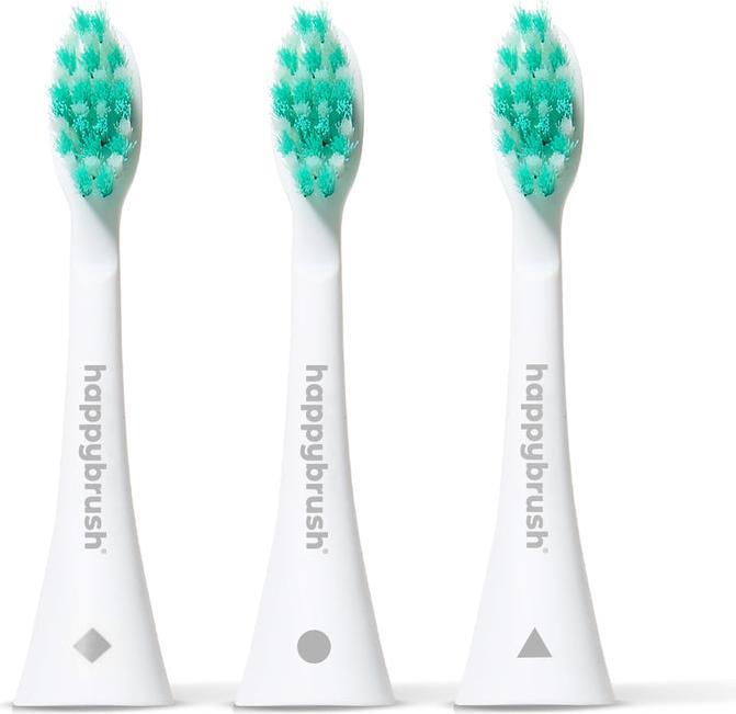 Produktbild happybrush Zahnbürstenkopf Eco Vibe 3+ 3 Stück, White-Mint (3 x)