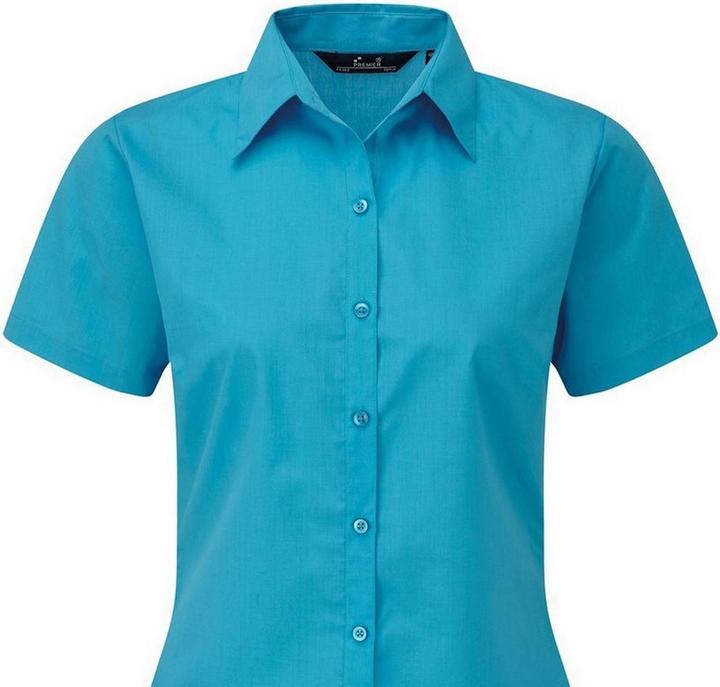 Produktbild Premier Kurzarm Popeline Bluse Arbeitshemd (48)