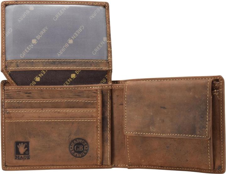 Produktbild Greenburry Vintage Hirsch Geldbörse Leder 12 cm