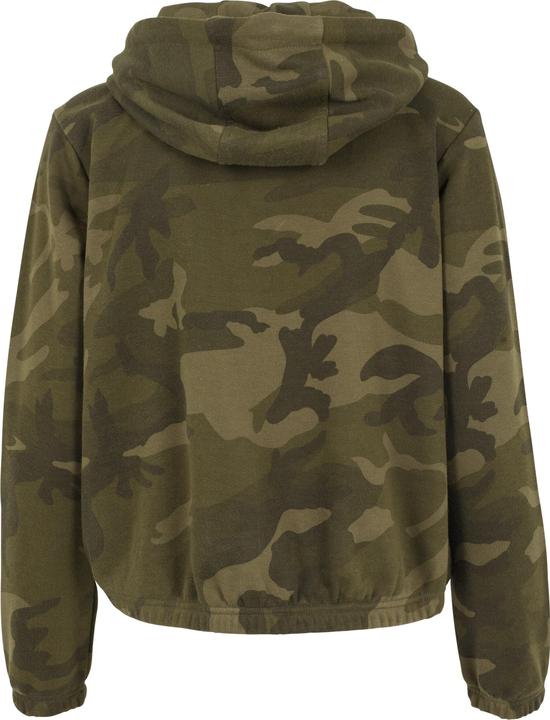 Urban Classics Ladies Camo Cropped Hoody