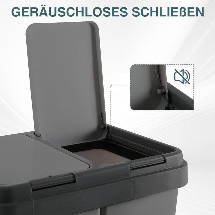 Produktbild Ribelli Duo Müllbehälter, Anthrazit (50 l)