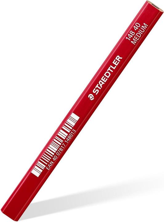 Image du produit Staedtler 148 40 Crayon de charpentier, produit unique, médium (2 mm, HB, 1 x)