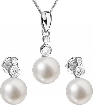 Produktbild Evolution Group Set of Silver Jewelry with Genuine Pearls Pavon 29035.1