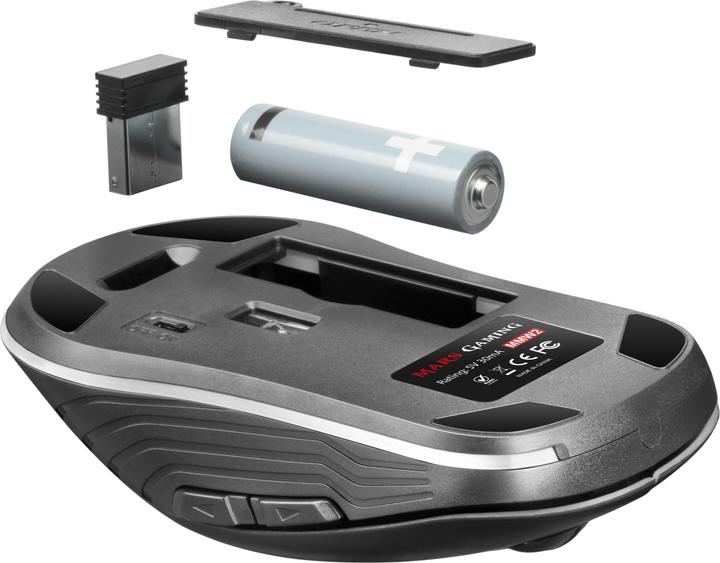 Produktbild Mars Gaming MMW2 Wireless mouse for games with additional buttons (Kabellos)
