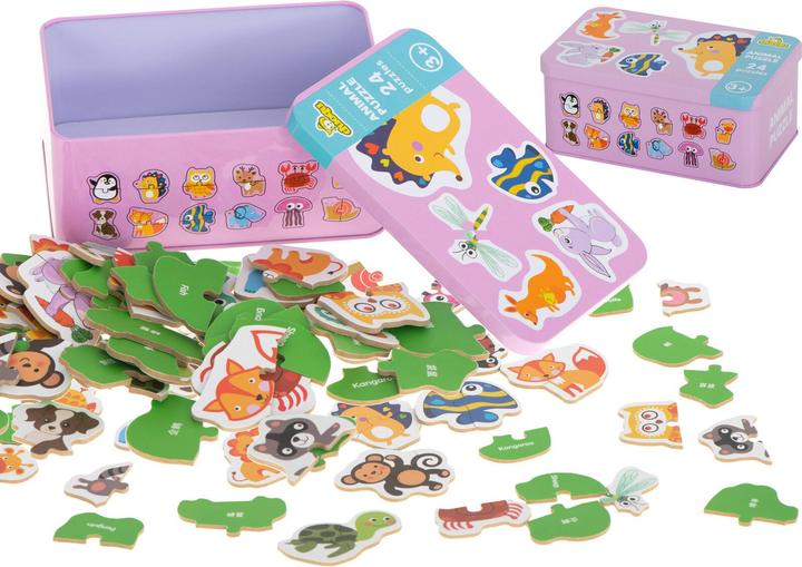 Immagine prodotto Ikonka Puzzle in scatola Animali 24 puzzle