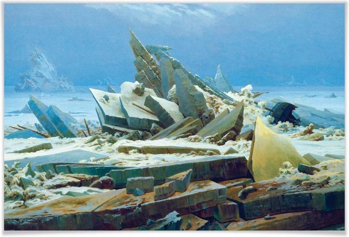 Produktbild Trenddeko Friedrich - Das Eismeer (60 x 40 cm)