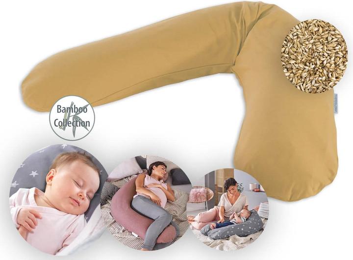 Image du produit Theraline Coussin d'allaitement "Das Original" avec rembourrage en épeautre, housse incluse 190 cm (190 cm)
