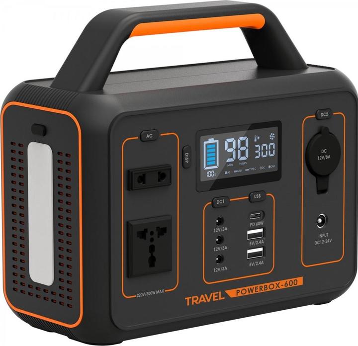Actual product image Volt Polska Przeno?na stacja zasilania TRAVEL POWERBOX OPTI 600 (230 Wh, 2.75 kg)