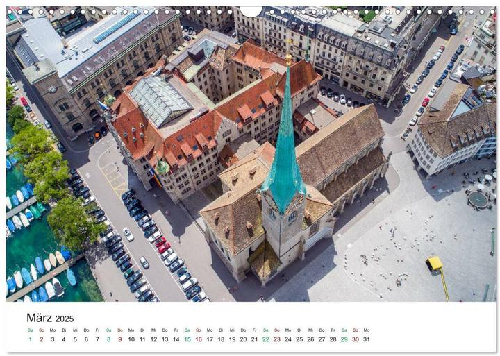 Image du produit Luftbildkalender Zrich (Wandkalender 2025 DIN A3 quer), Monatskalender (A3, Allemand)