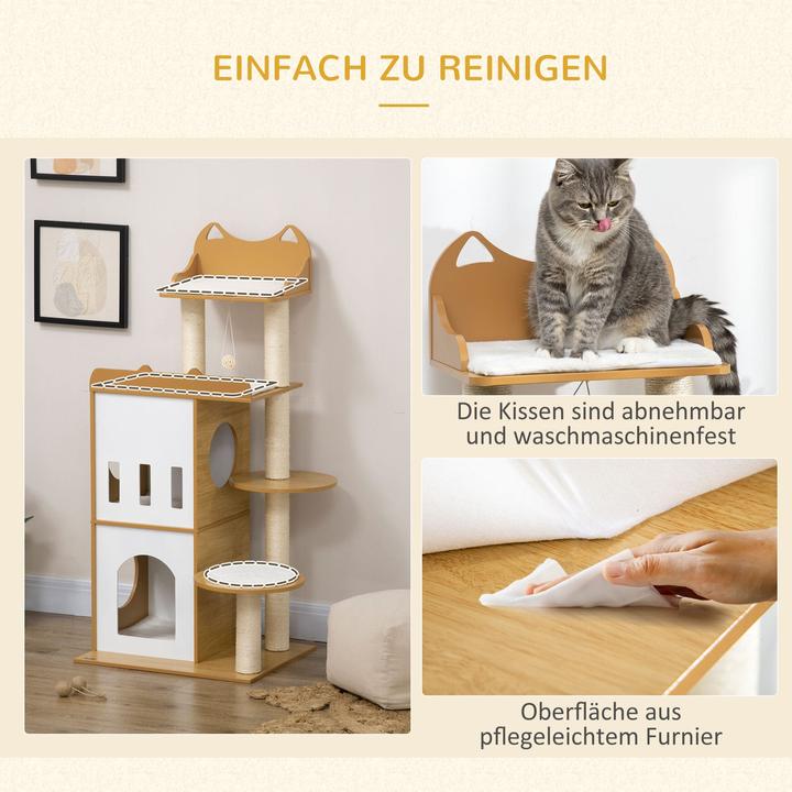 Produktbild Jamb Kratzbaum (133 cm, Eiche+Weiss)