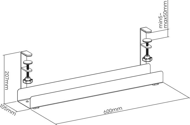 Produktbild InLine Kabelführungssystem (Kabelkanal, 60 cm)
