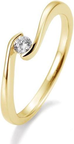 Produktbild Breuning Ring Schwung 0,05-0,30ct. (48, 585/14 K Gold)