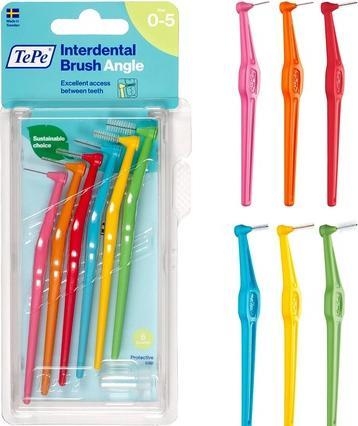 Image du produit TePe Brosses interdentaires Angle Mixed Pack ISO 0-5 (6 x, 0.80 mm)