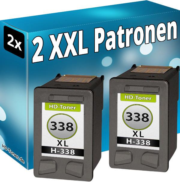 Produktbild Druckfuxx 2x TINTE PATRONEN für HP 338 XL OfficeJet 6205 6210 7210 7310 7410 H47
