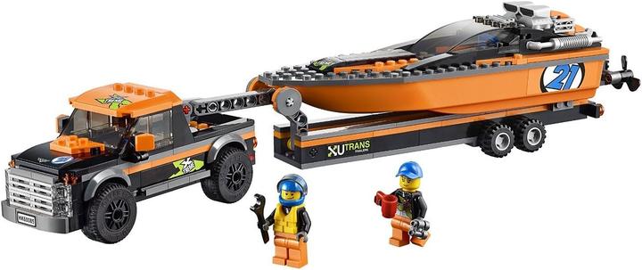 Produktbild LEGO Allradfahrzeug mit Powerboot (60085, LEGO City)
