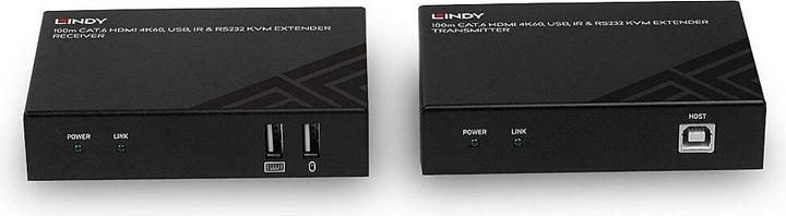 Actual product image Lindy HDMI, USB & RS232 KVM Extender
