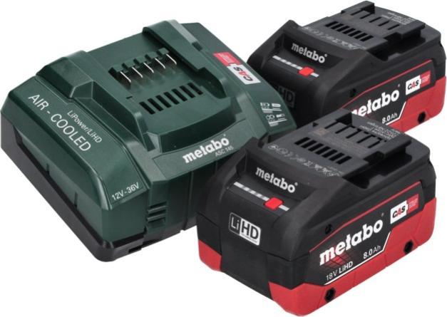 Actual product image Metabo AS 18 L PC Compact cordless vacuum cleaner 18 V 6 l IPX4 dust class L wet and dry + 2x rechargeable (Wet dry vacuum cleaner)