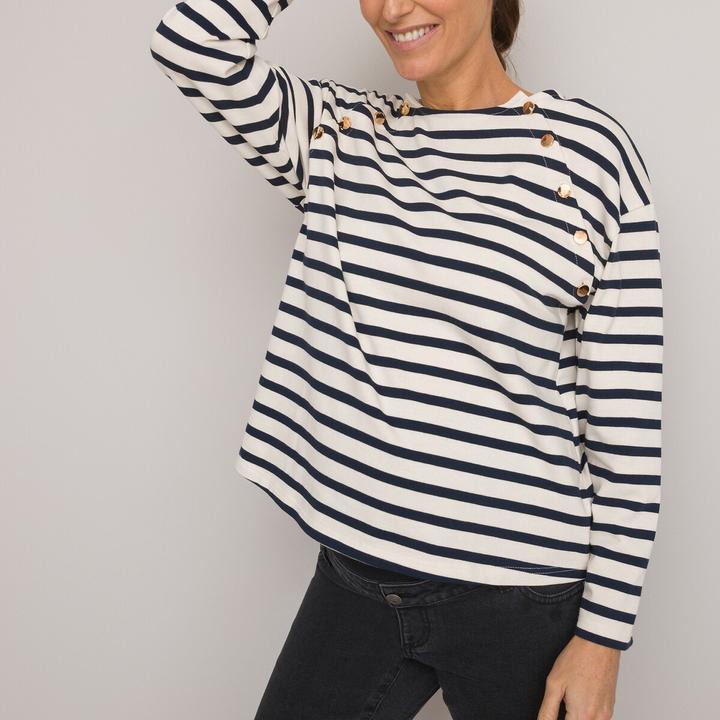 Produktbild La Redoute Collections Gestreiftes Umstands-Shirt (S)