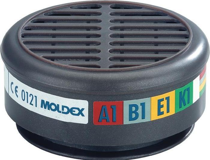 Immagine prodotto Moldex Filtro gas 850001 EN 14387:2004 + A1:2008 A2 (Filtro di ricambio per respiratore)