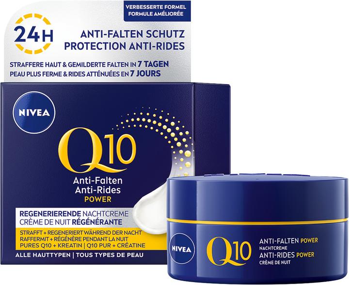 Image du produit NIVEA Crème de nuit régénératrice anti-rides Q10 Power (50 ml)