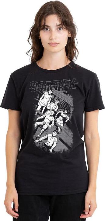 Actual product image Unisex Adult Tilted Bridge Retro T-Shirt (M)