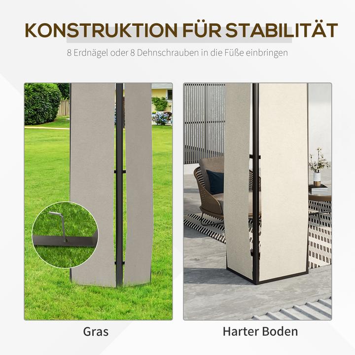 Produktbild Outsunny Pavillon mit Polycarbonatplatten-Dach (300 cm, 320 cm)