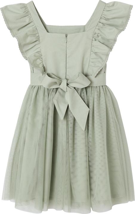 Vertbaudet Festliches Mädchen Volantkleid, Musselin & Tüll