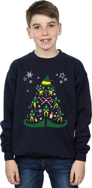 Actual product image Elf Boys Christmas Tree Sweatshirt (152, 158)