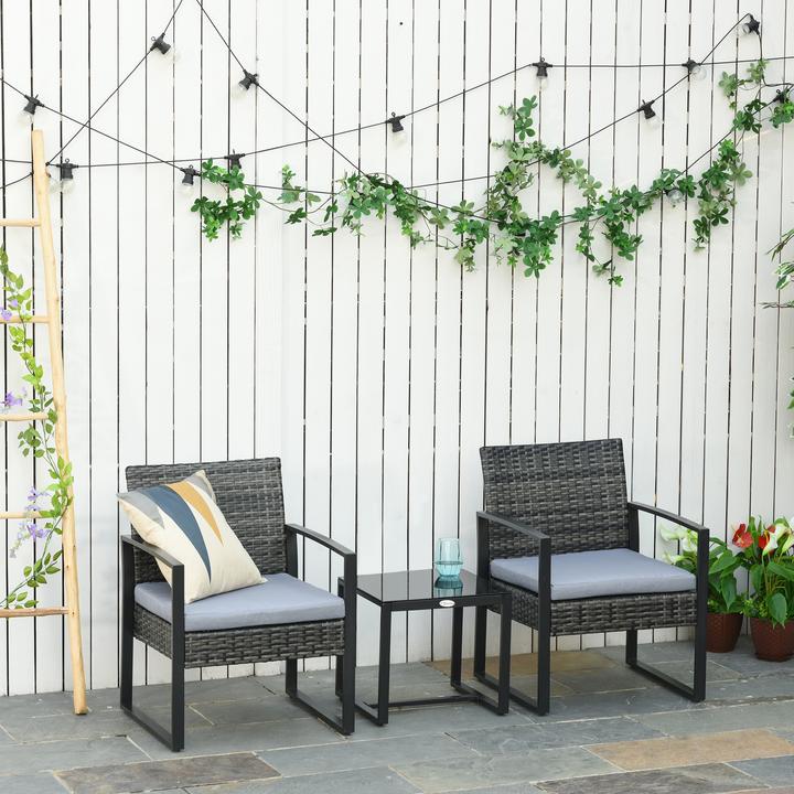 Immagine prodotto Outsunny Gruppo di sedute in polyrattan come set da 5 pezzi
