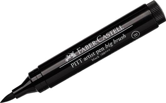 Produktbild Faber-Castell PITT Artist Pen Big Brush schwarz (Schwarz, 1 x)