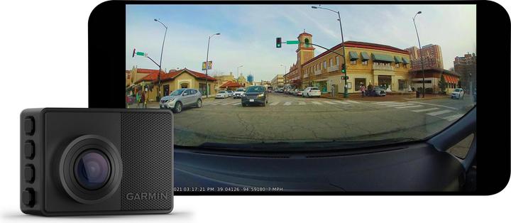 Produktbild Garmin Dash Cam 67W (Bluetooth, Beschleunigungssensor, GPS-Empfänger, Eingebaute Anzeige, WQHD)