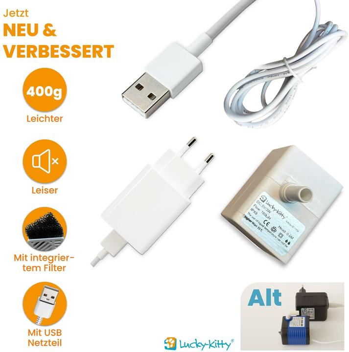 Image du produit Lucky Kitty Micro-pompe USB avec adaptateur