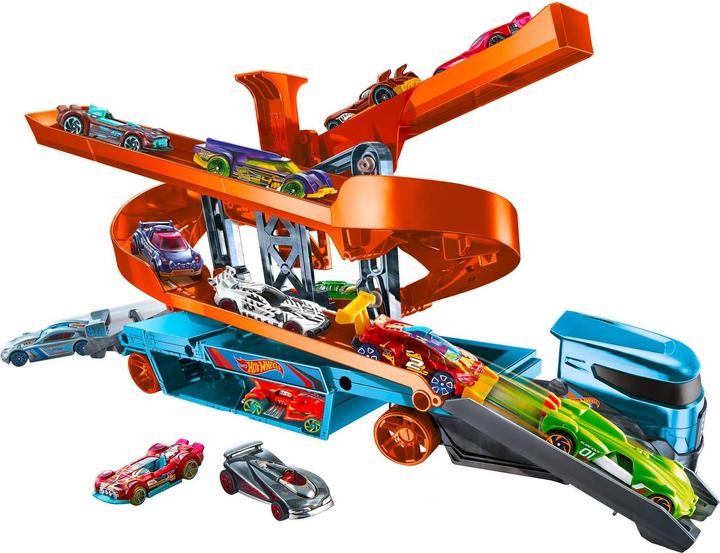 Actual product image Hot Wheels Lift & Launch Hauler