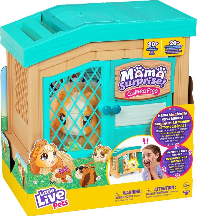 Produktbild Little Mama Surprise mit Stall und 3 Überraschungsbabys (33.10 cm)