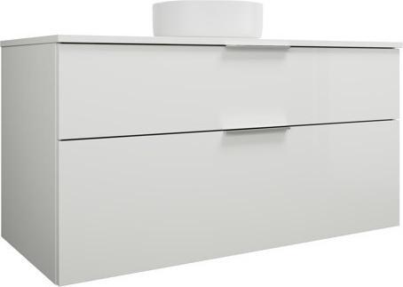 Chrome handle G0146, White high gloss / White glossy