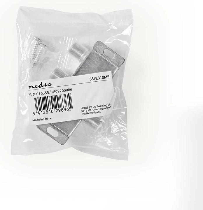 Immagine prodotto Nedis Splitter satellitare | 5 - 2400 MHz | 10,5 dB | Numero di ingressi: 1 | Numero di uscite: 3 | I (Collettori e ramificazioni)