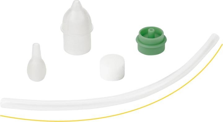 Image du produit Badabulle Tétine nasale avec embout vert olive/blanc
