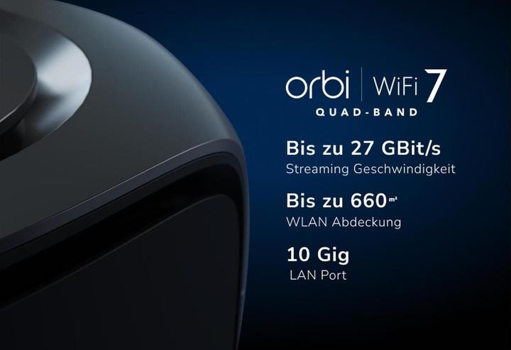 Actual product image Netgear Mesh system Orbi 970 RBE973SB-100EUS set of 3