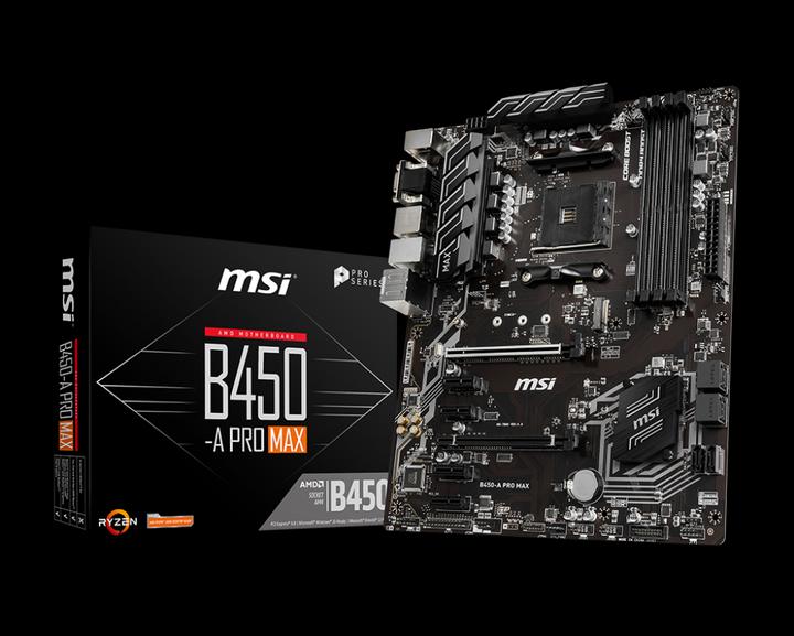 Produktbild MSI B450-A PRO MAX (AM4, AMD B450, ATX)