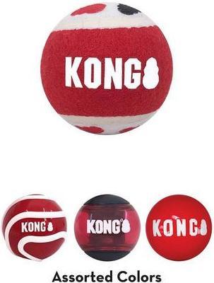 Actual product image KONG Signature Balls M, set of 3, assorted (Ball toy dog)