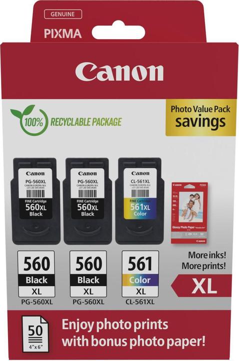 Image du produit Canon PG-560XLx2/CL-561XL (M, CF, C, Y)