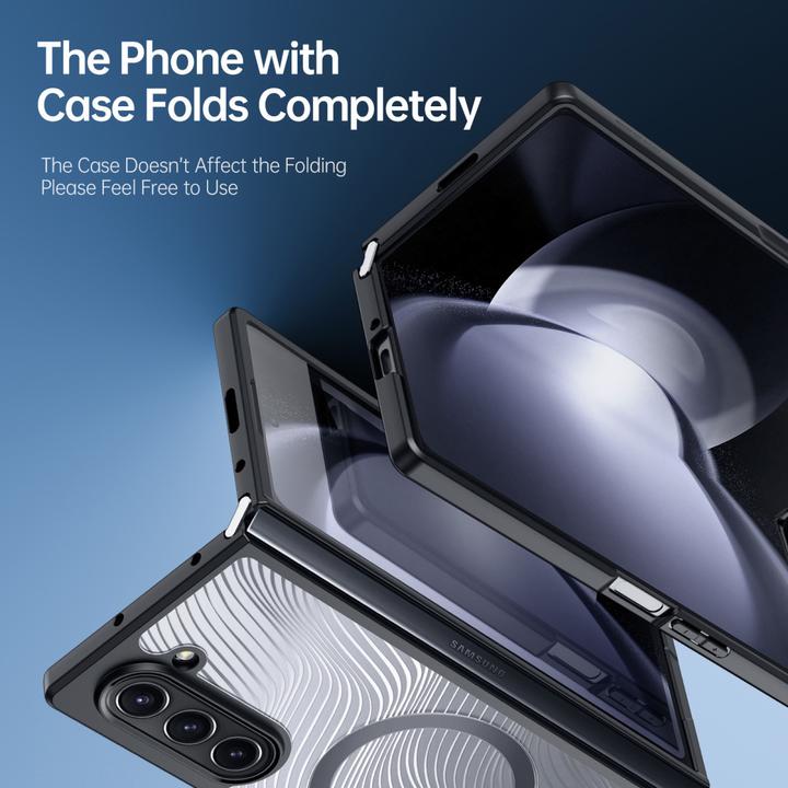Actual product image Dux Ducis Aimo MagSafe Samsung Z Fold6 - Black (Samsung Galaxy Z Fold6)