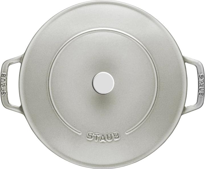 Image du produit Staub Sauteuse Chistera 28 cm, Truffe blanche Fonte (28 cm, Cocotte + faitout, Fonte)