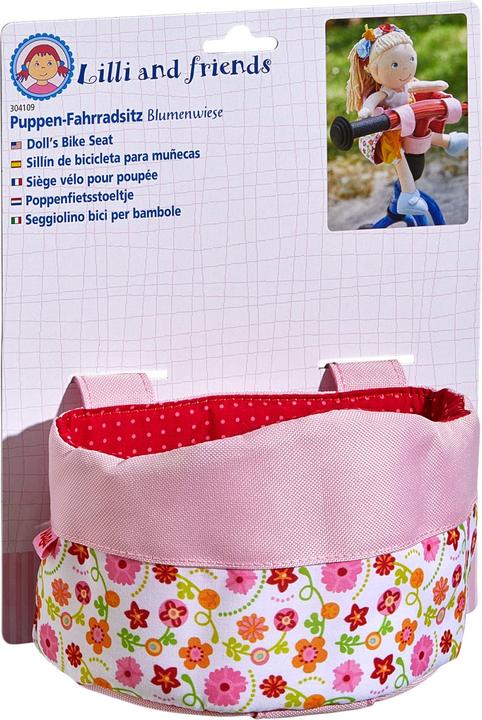 Image du produit Haba Siège de bicyclette pour poupée - Pré fleuri