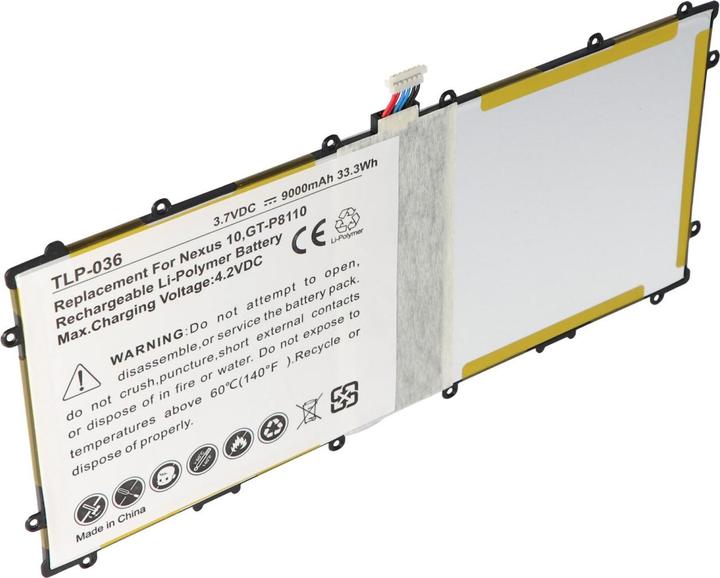 Image du produit Google Batterie Nexus 10 Batterie SP3496A8H, SP3496A8H(1S2P), GT-P8110, GTP8110-HA32ARB