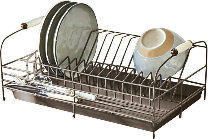 Image du produit Loberon Présentoir à vaisselle Nara gris antique